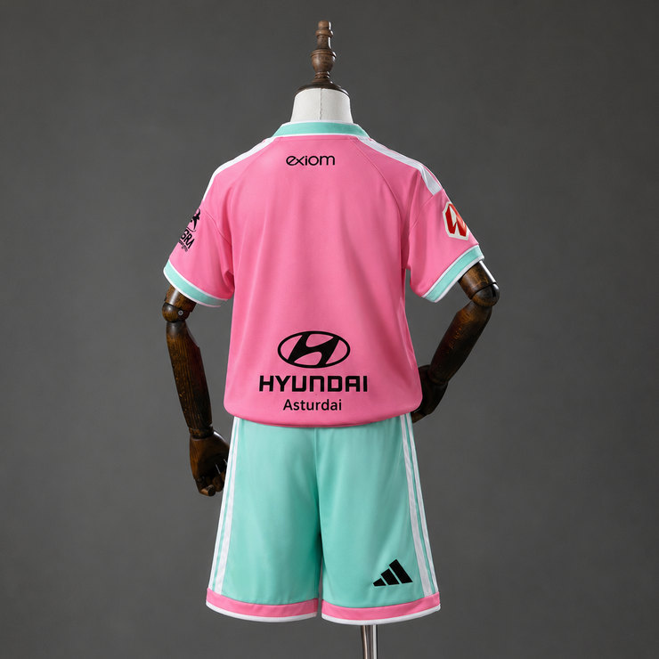 Real Oviedo 2026/27 Bortaställ Barn Kortärmad med Shorts