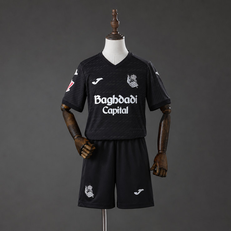 Real Sociedad 2026/27 Bortaställ Barn Kortärmad med Shorts