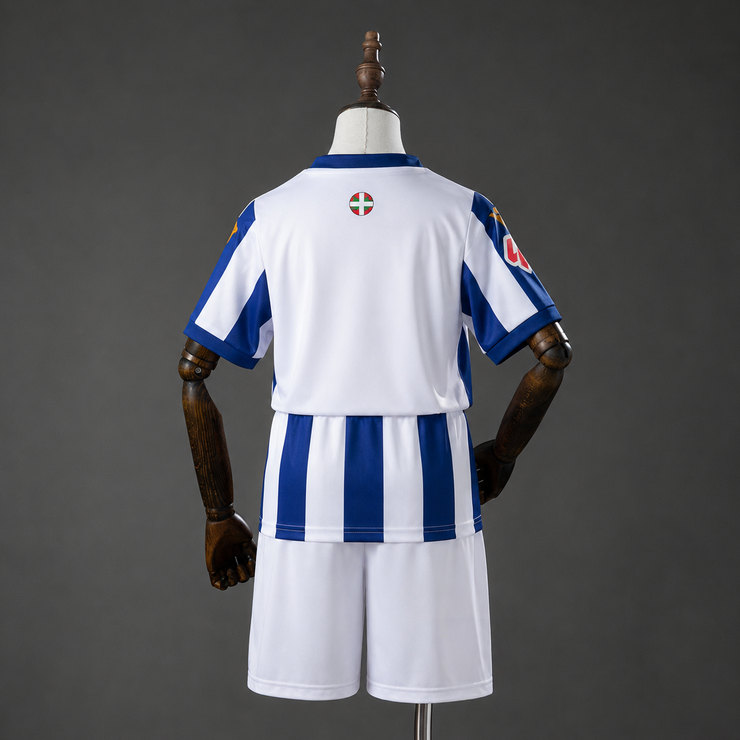 Real Sociedad 2026/27 Hemmaställ Barn Kortärmad med Shorts