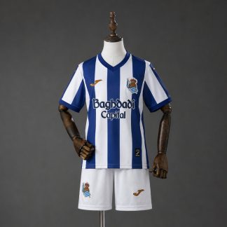Real Sociedad 2026/27 Hemmaställ Barn Kortärmad med Shorts