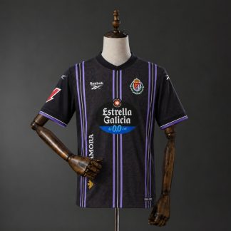 Real Valladolid 2026/27 Bortatröja Herr Svart Lila Fotbollströja