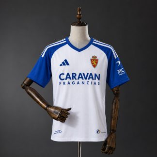 Real Zaragoza 2026/27 Hemmatröja Herr Vit Blå Fotbollströja