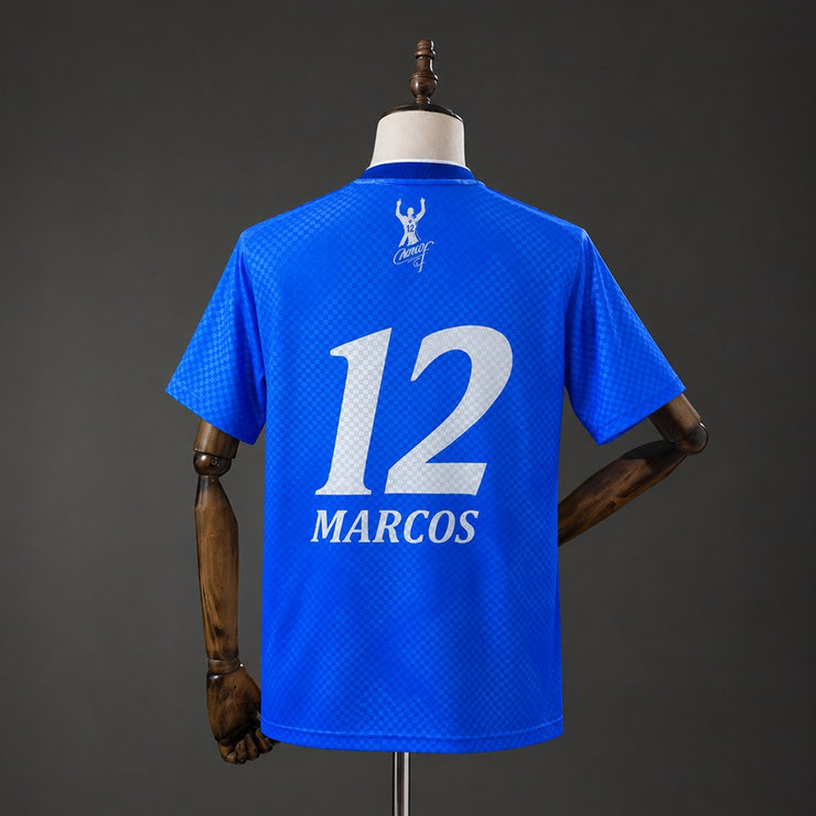 SE Palmeiras 1999 Marcos Retrotröja Herr Blå Fotbollströja