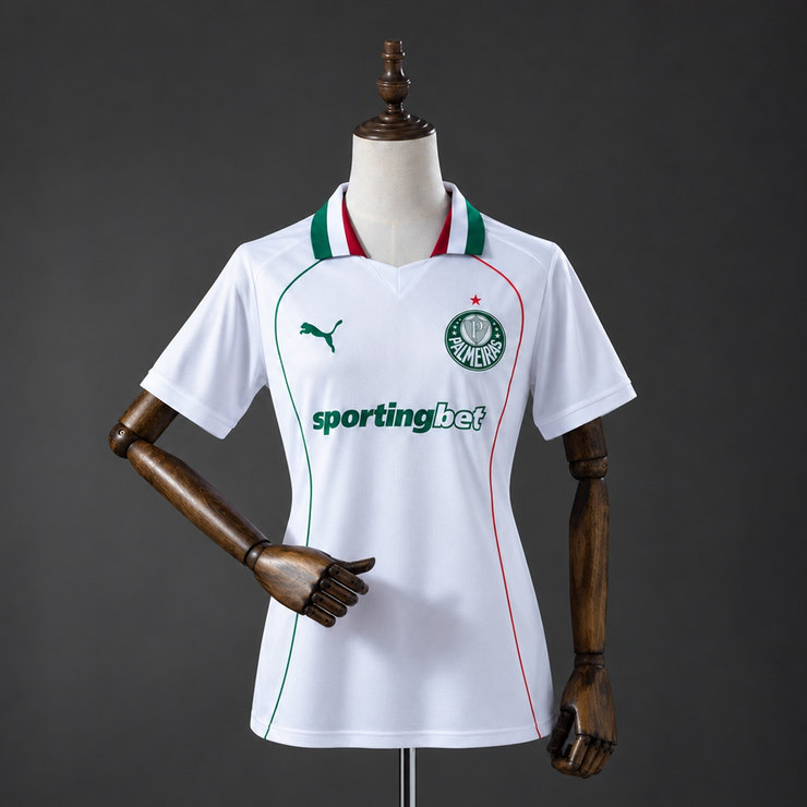 SE Palmeiras 2026/27 Bortatröja Dam Vit Fotbollströja