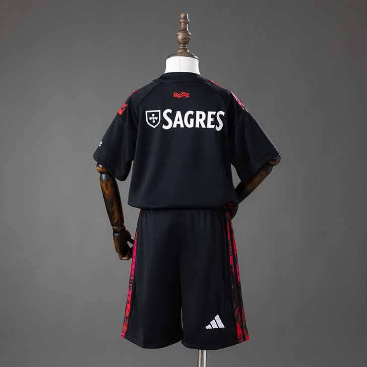 SL Benfica 2026/27 Tredjeställ Barn Svart med Shorts