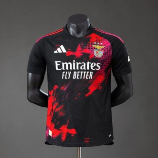 SL Benfica 2026/27 Tredjetröja Spelarversion Herr Svart Röd och Rosa