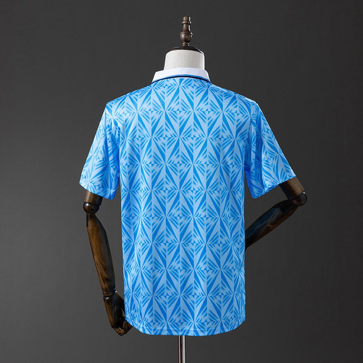 SS Lazio 1991/92 Retro Hemmatröja Herr Ljusblå Fotbollströja