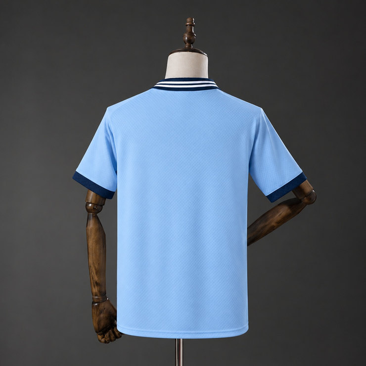 SS Lazio 1996/97 Retro Hemmatröja Herr Ljusblå och Marinblå Fotbollströja