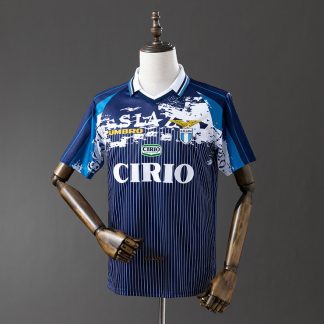 SS Lazio 1996/97 Retro Tredjetröja Herr Marinblå Fotbollströja