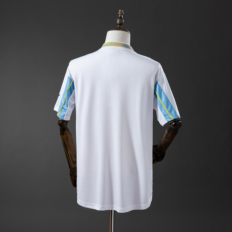 SS Lazio 1999/00 Retro Bortatröja Herr Vit Fotbollströja
