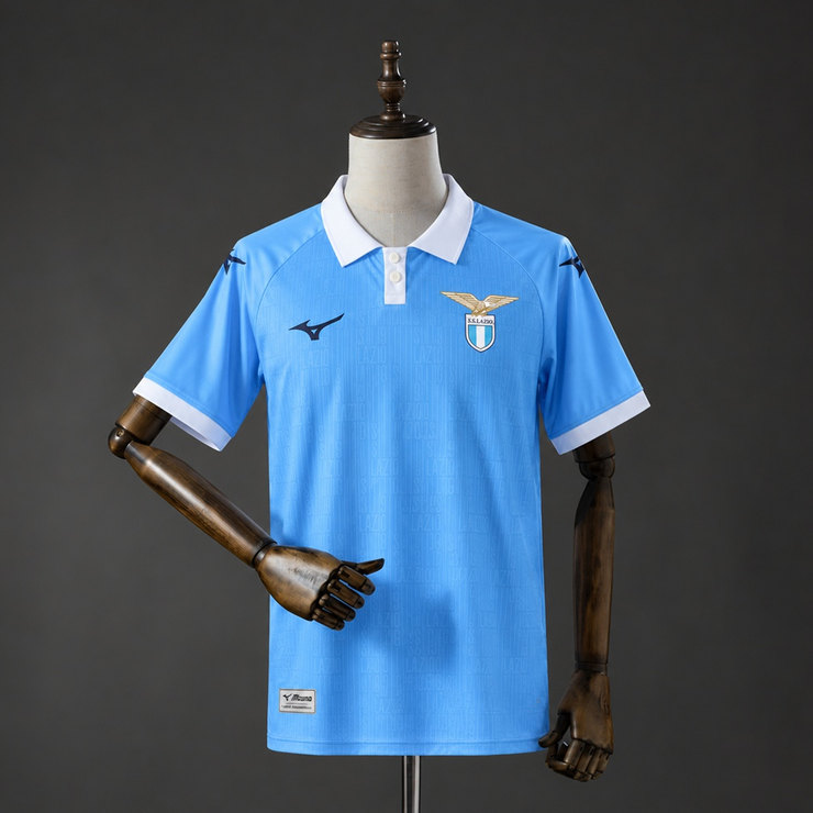 SS Lazio 2026/27 Hemmatröja Herr Ljusblå och Vit Fotbollströja