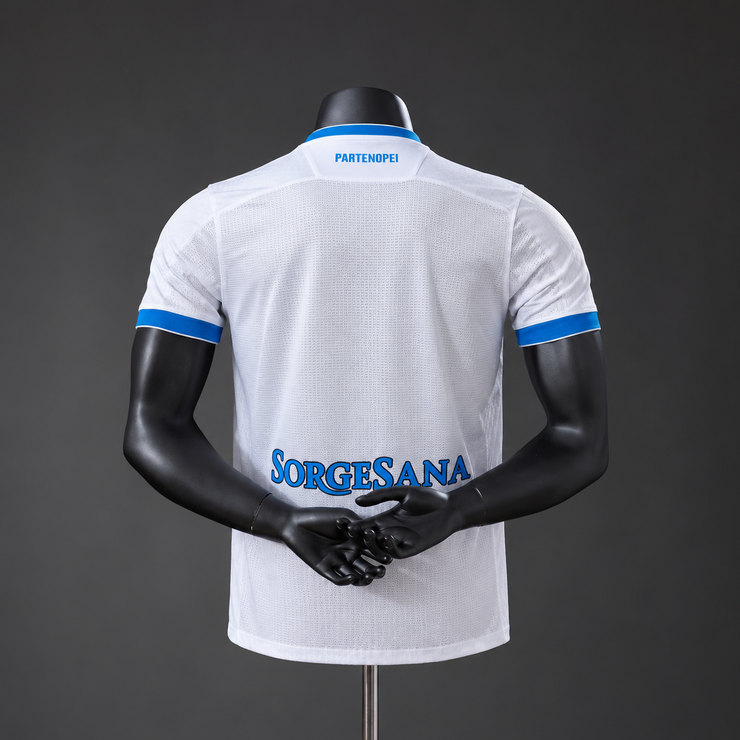 SSC Napoli 2026/27 Bortatröja Spelarversion Herr Vit och Blå Fotbollströja