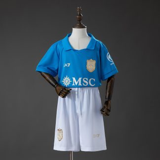 SSC Napoli 2026/27 Hemmaställ Barn Blå med Shorts