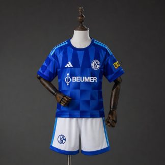 Schalke 04 2026/27 Bortaställ Barn Kortärmad med Shorts