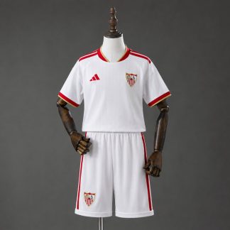 Sevilla FC 2026/27 Hemmaställ Barn Vit med Shorts