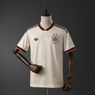 Spanien 2026 Concepttröja Herr Beige Kortärmad Fotbollströja