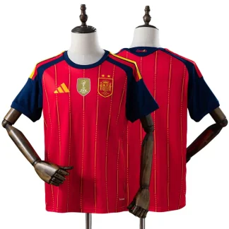 Spanien VM 2026 Hemmatröja Herr Röd Kortärmad Fotbollströja