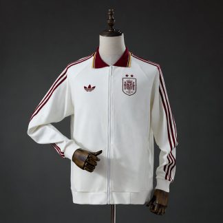 Spanien VM 2026 Originals Anthemjacka Herr Två Stjärnor Vit och Vinröd