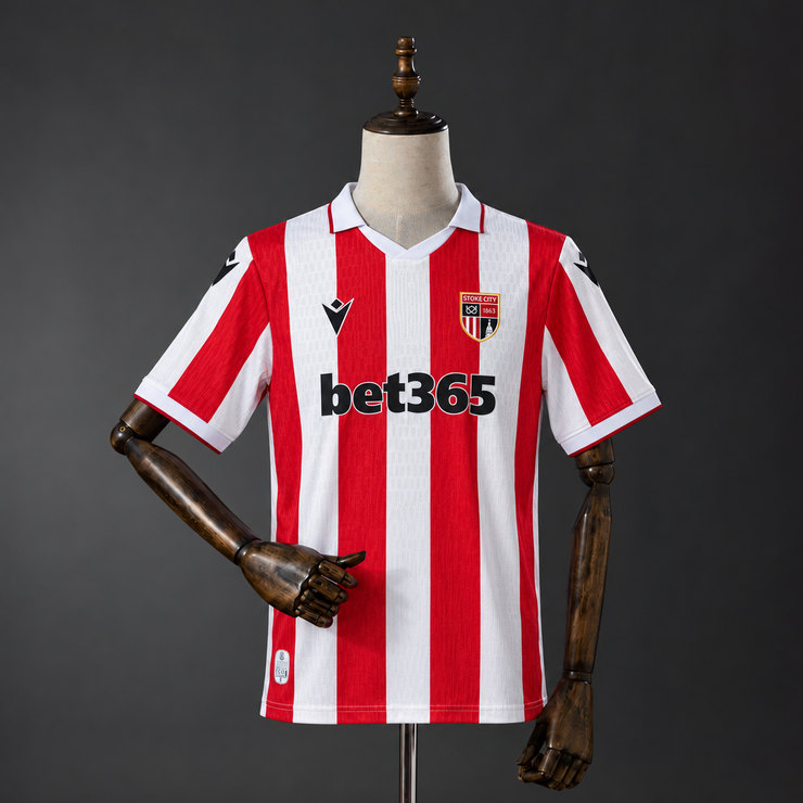 Stoke City 2026/27 Hemmatröja Herr Röd och Vit Fotbollströja
