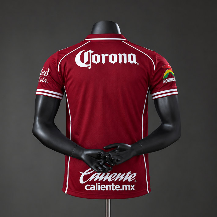 Toluca 2026/27 Hemmatröja Spelarversion Herr Röd och Vit