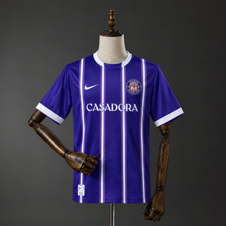 Toulouse FC 2026/27 Hemmatröja Herr Lila och Vit Fotbollströja