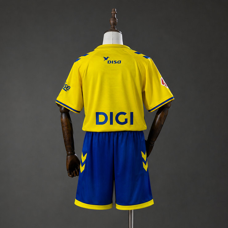 UD Las Palmas 2026/27 Hemmaställ Barn Gul Blå med Shorts