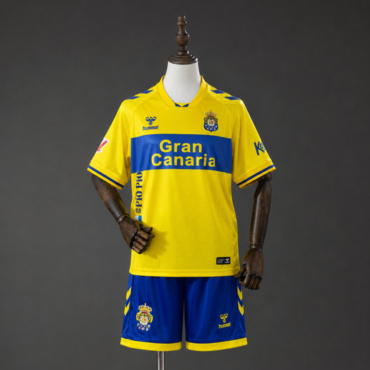 UD Las Palmas 2026/27 Hemmaställ Barn Gul Blå med Shorts