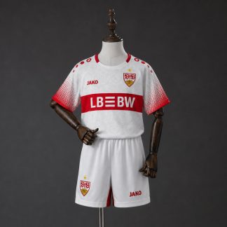 VfB Stuttgart 2026/27 Hemmaställ Barn Kortärmad med Shorts