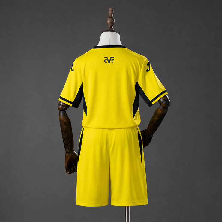 Villarreal 2026/27 Hemmaställ Barn Kortärmad med Shorts