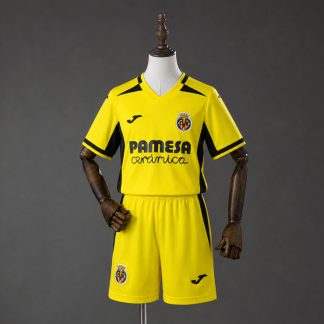 Villarreal 2026/27 Hemmaställ Barn Kortärmad med Shorts