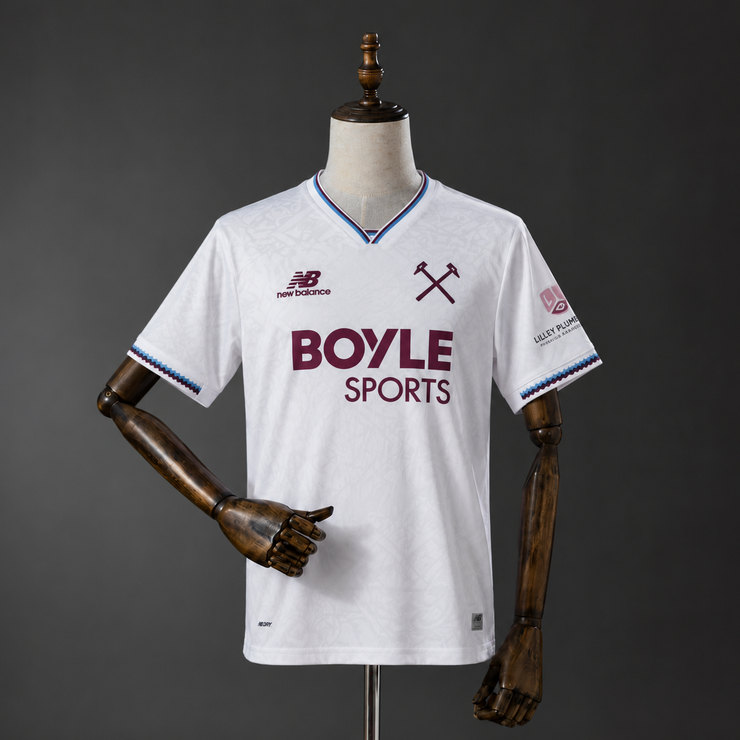 West Ham United 2026/27 Bortatröja Herr Vit Fotbollströja