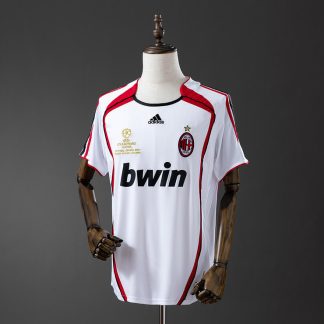 AC Milan 2006/07 Retro Bortatröja Herr Vit, Röd och Svart Fotbollströja