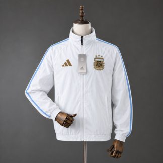 Argentina 2026 Home Anthemjacka Herr Vit Ljusblå och Guld