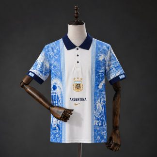 Argentina 2026 Specialutgåva Casual Fotbollströja Herr Vit och Ljusblå