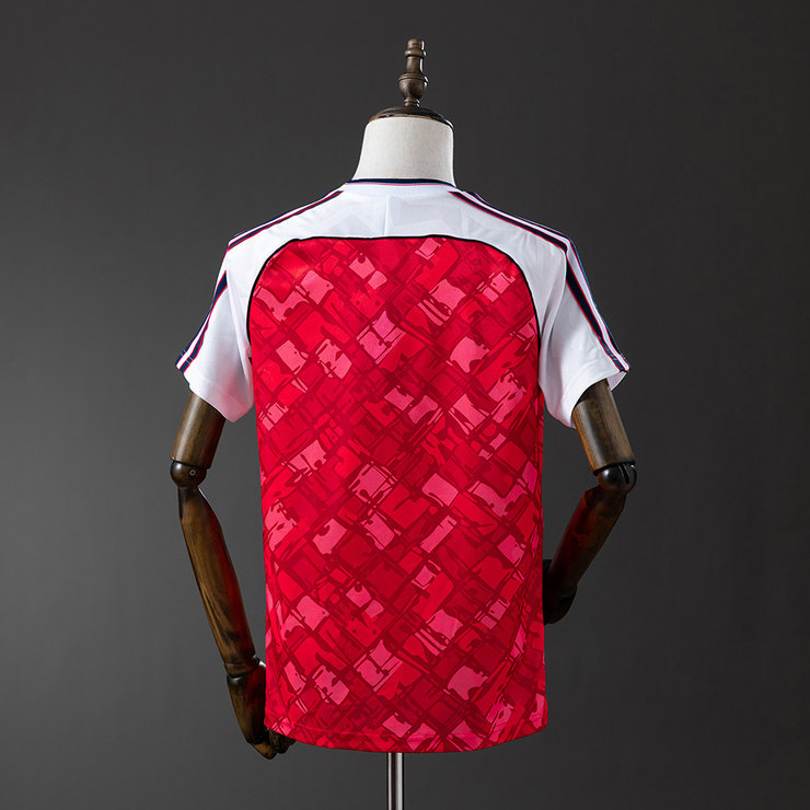 Arsenal 1990/92 Retro Hemmatröja Herr Röd Vit Fotbollströja
