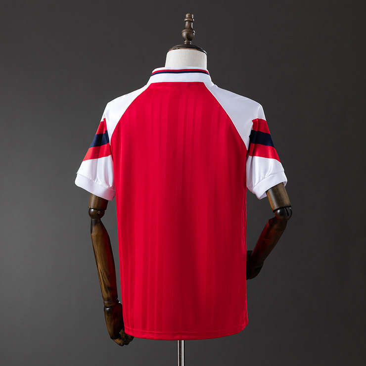 Arsenal 1992/93 Retro Hemmatröja Herr Röd Vit Fotbollströja
