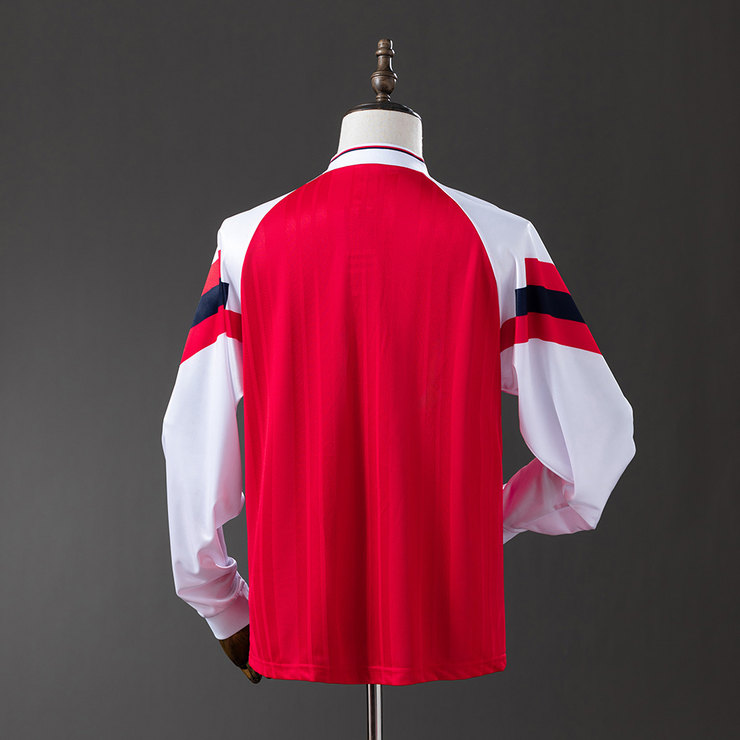 Arsenal 1992/94 Retro Hemmatröja Herr Långärmad Röd Vit Fotbollströja