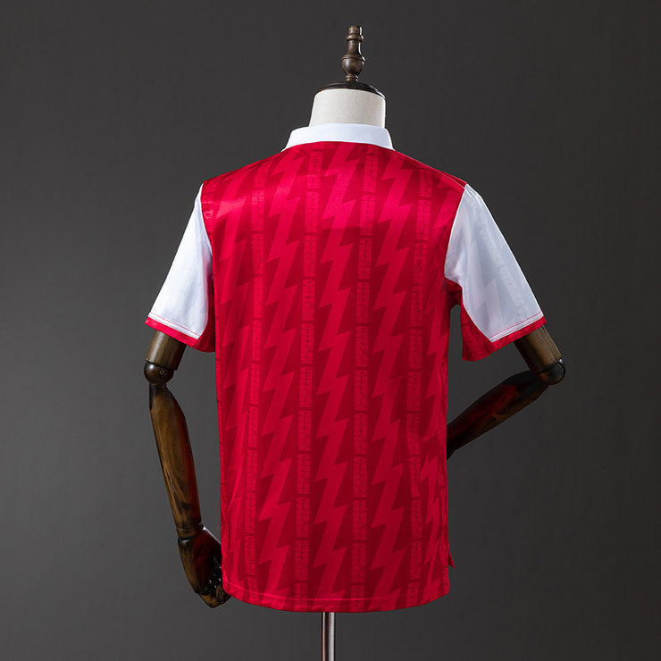 Arsenal 1996/97 Retro Hemmatröja Herr Röd och Vit Fotbollströja