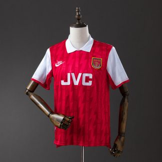 Arsenal 1996/97 Retro Hemmatröja Herr Röd och Vit Fotbollströja