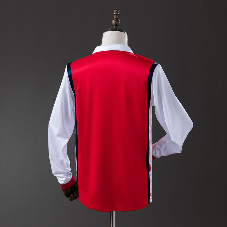 Arsenal 1998/99 Retro Hemmatröja Herr Långärmad Röd Vit Fotbollströja