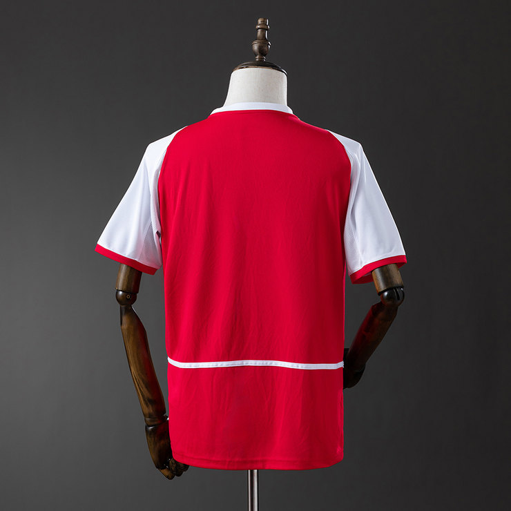 Arsenal 2002/04 Retro Hemmatröja Herr Röd och Vit Fotbollströja