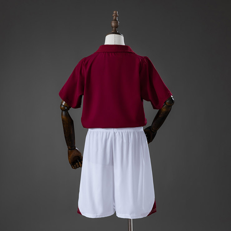 Arsenal 2005/06 Retro Hemmaställ Barn Mörkröd med Shorts