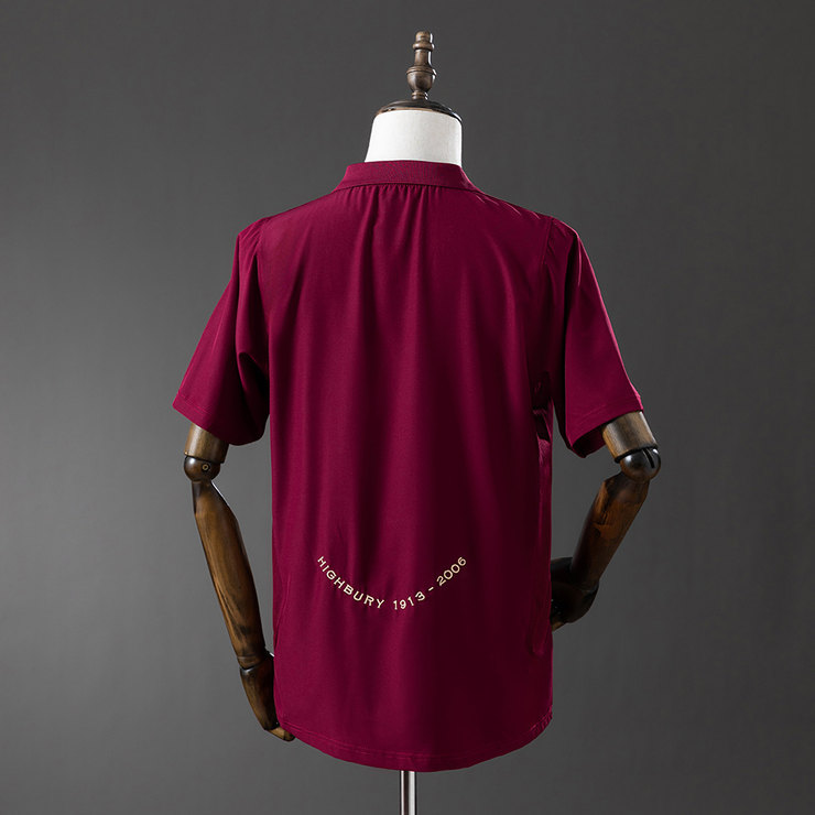 Arsenal 2005/06 Retro Hemmatröja Herr Mörkröd Fotbollströja