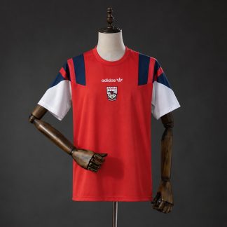 Arsenal 2026/27 EQT Tröja Herr Röd Vit och Marinblå Fotbollströja