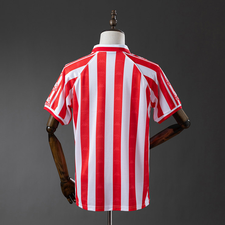Athletic Bilbao 1995/97 100-årsjubileum Retro Hemmatröja Herr Röd och Vit Fotbollströja