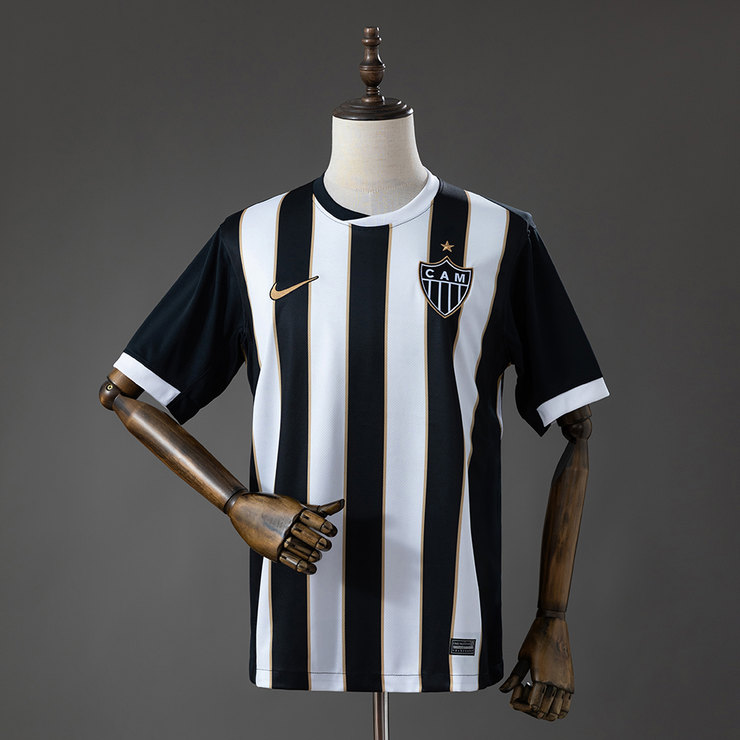 Atlético Mineiro 2026/27 Hemmatröja Herr Svart Vit och Guld Fotbollströja