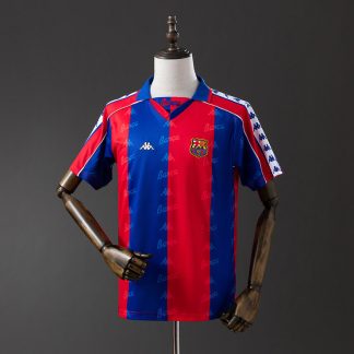 Barcelona 1992/95 Retro Hemmatröja Herr Blå och Röd Fotbollströja