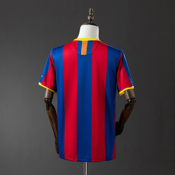 Barcelona 2010/11 Retro Hemmatröja Herr Blå och Röd Fotbollströja