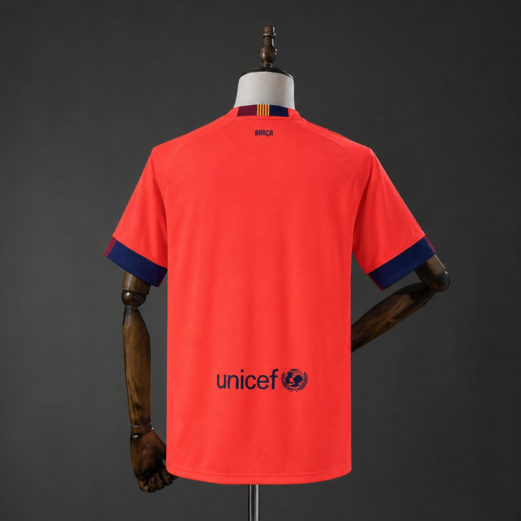 Barcelona 2014/15 Retro Bortatröja Herr Orange Fotbollströja