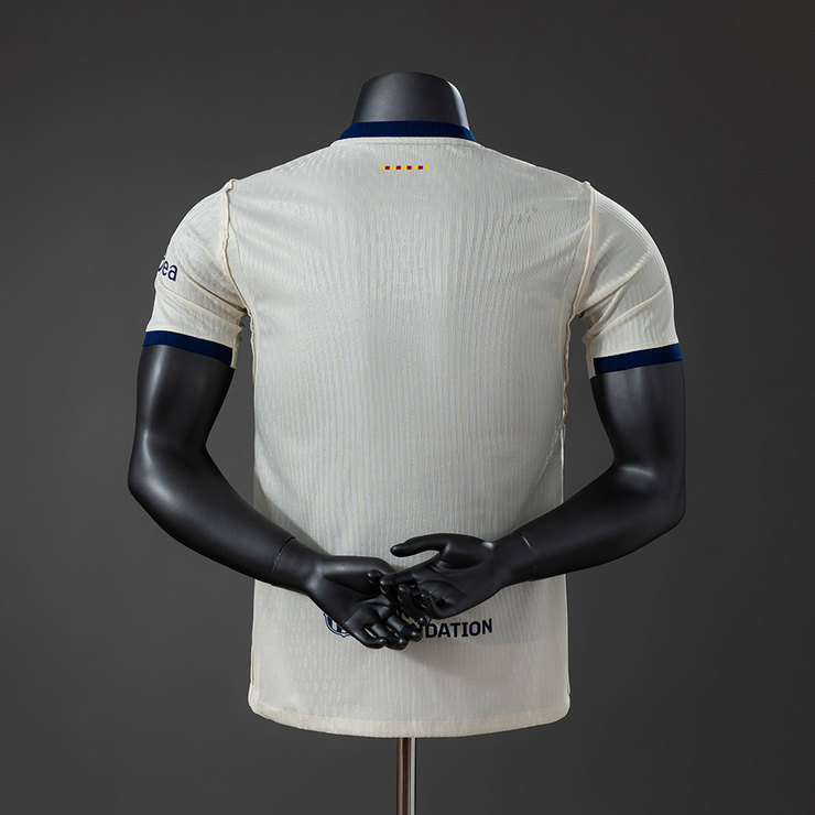Barcelona 2026/27 Fjärdetröja Herr Spelarversion Beige Fotbollströja